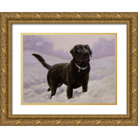 50 Gold Ornate Wood Framed Art Print with Double Matting by Silver, John