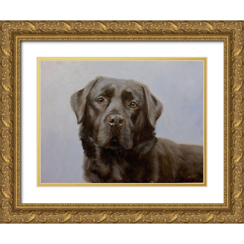 51 Gold Ornate Wood Framed Art Print with Double Matting by Silver, John
