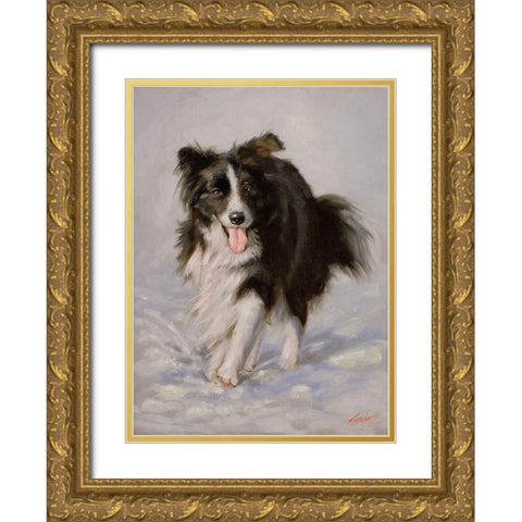 52 Gold Ornate Wood Framed Art Print with Double Matting by Silver, John