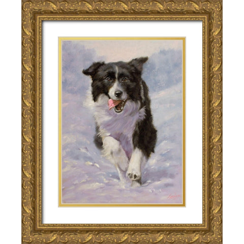 53 Gold Ornate Wood Framed Art Print with Double Matting by Silver, John