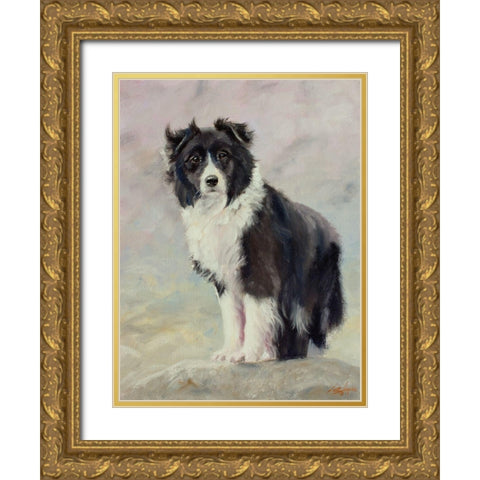 54 Gold Ornate Wood Framed Art Print with Double Matting by Silver, John