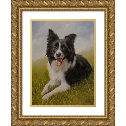 D060 Gold Ornate Wood Framed Art Print with Double Matting by Silver, John
