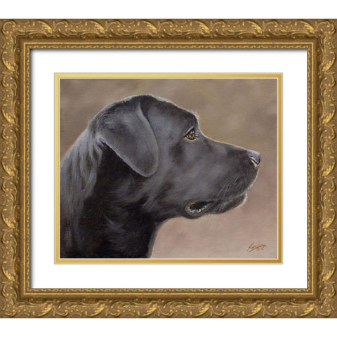 D063 Gold Ornate Wood Framed Art Print with Double Matting by Silver, John
