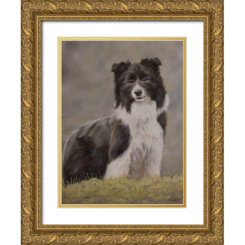 D065 Gold Ornate Wood Framed Art Print with Double Matting by Silver, John