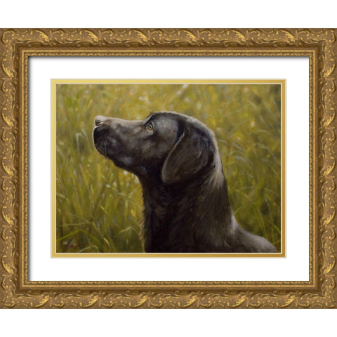 D066 Gold Ornate Wood Framed Art Print with Double Matting by Silver, John