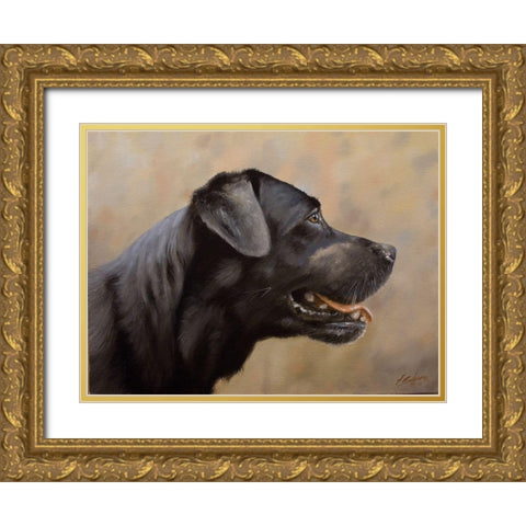 D068 Gold Ornate Wood Framed Art Print with Double Matting by Silver, John