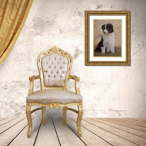D069 Gold Ornate Wood Framed Art Print with Double Matting by Silver, John