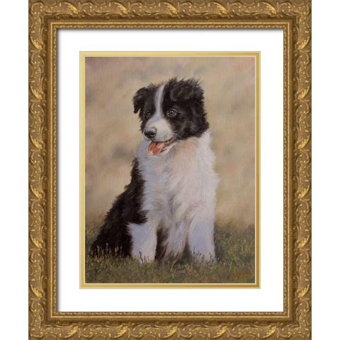 D069 Gold Ornate Wood Framed Art Print with Double Matting by Silver, John