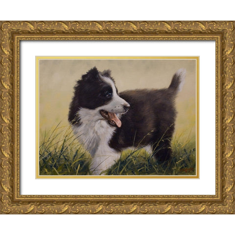 80 Gold Ornate Wood Framed Art Print with Double Matting by Silver, John