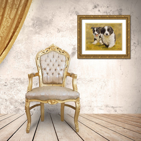 135 Gold Ornate Wood Framed Art Print with Double Matting by Silver, John