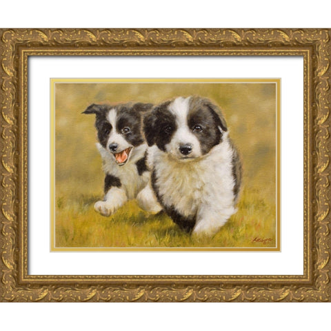 135 Gold Ornate Wood Framed Art Print with Double Matting by Silver, John
