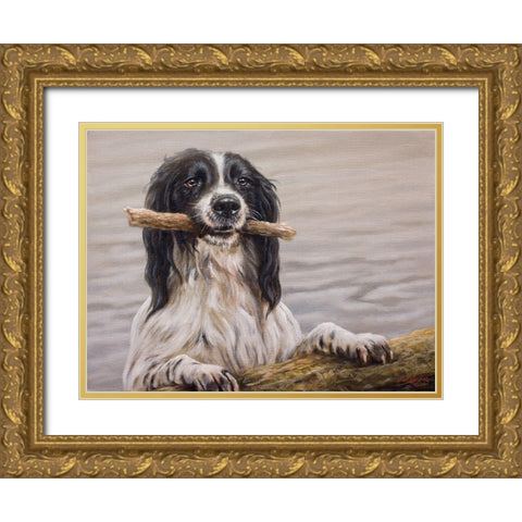 148 Gold Ornate Wood Framed Art Print with Double Matting by Silver, John