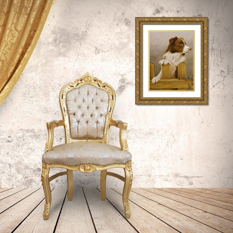 220 Gold Ornate Wood Framed Art Print with Double Matting by Silver, John