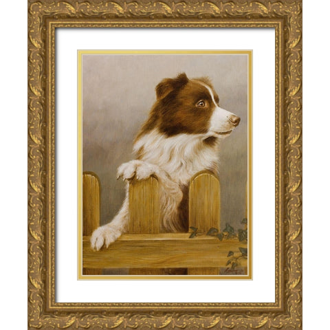 220 Gold Ornate Wood Framed Art Print with Double Matting by Silver, John