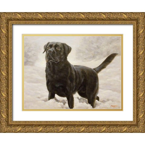260 Gold Ornate Wood Framed Art Print with Double Matting by Silver, John