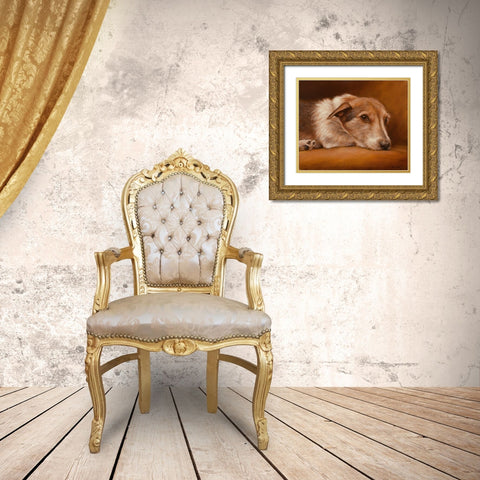 303b Gold Ornate Wood Framed Art Print with Double Matting by Silver, John