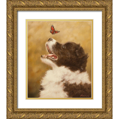304 Gold Ornate Wood Framed Art Print with Double Matting by Silver, John