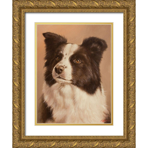 305 Gold Ornate Wood Framed Art Print with Double Matting by Silver, John