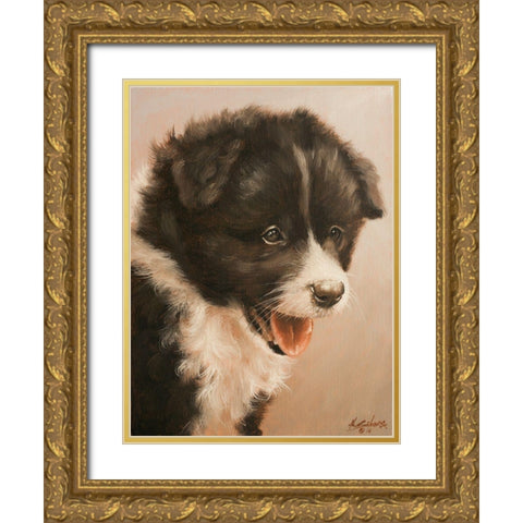 307 Gold Ornate Wood Framed Art Print with Double Matting by Silver, John