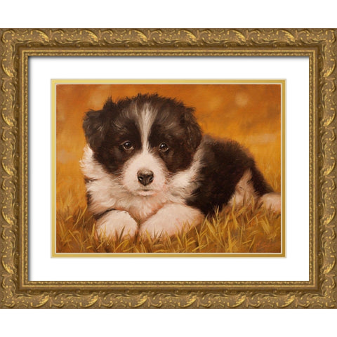 308 Gold Ornate Wood Framed Art Print with Double Matting by Silver, John