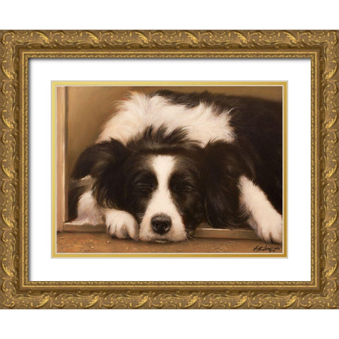 310 Gold Ornate Wood Framed Art Print with Double Matting by Silver, John