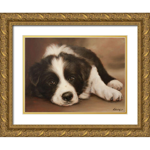 313 Gold Ornate Wood Framed Art Print with Double Matting by Silver, John