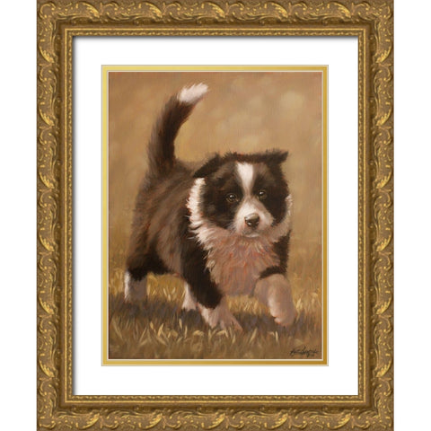 317 Gold Ornate Wood Framed Art Print with Double Matting by Silver, John