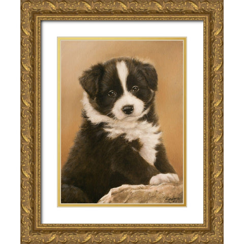 322 Gold Ornate Wood Framed Art Print with Double Matting by Silver, John