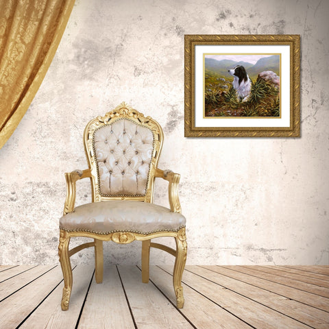 Js74-C Gold Ornate Wood Framed Art Print with Double Matting by Silver, John