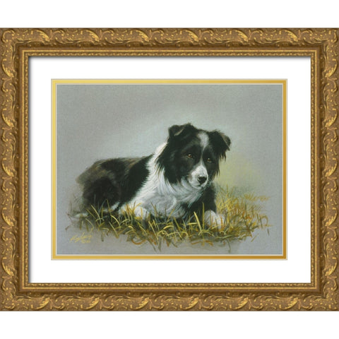 Js128-A Gold Ornate Wood Framed Art Print with Double Matting by Silver, John