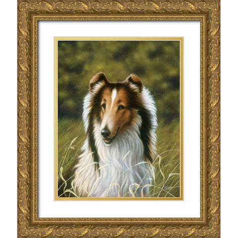 Js89-A Gold Ornate Wood Framed Art Print with Double Matting by Silver, John