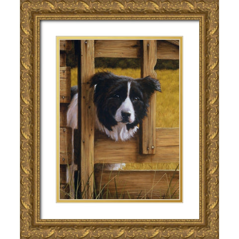 Jsm1-B Gold Ornate Wood Framed Art Print with Double Matting by Silver, John