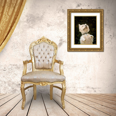 Js108-A Gold Ornate Wood Framed Art Print with Double Matting by Silver, John