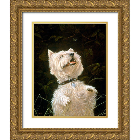 Js108-A Gold Ornate Wood Framed Art Print with Double Matting by Silver, John