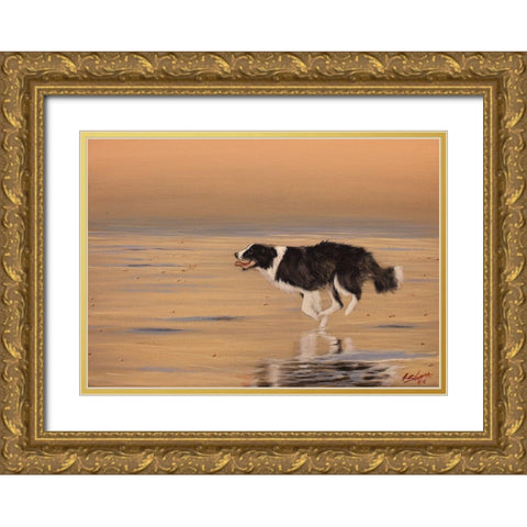 336 Gold Ornate Wood Framed Art Print with Double Matting by Silver, John