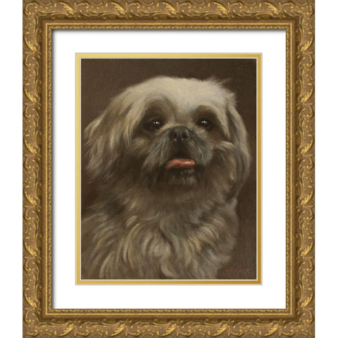 461a Gold Ornate Wood Framed Art Print with Double Matting by Silver, John