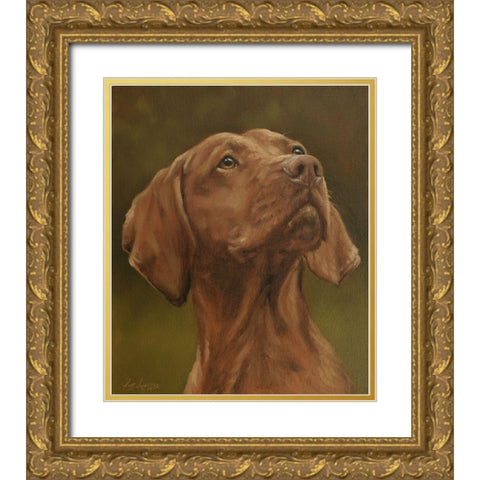 511a Gold Ornate Wood Framed Art Print with Double Matting by Silver, John