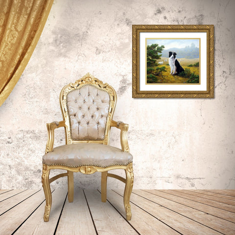 Js80-C Gold Ornate Wood Framed Art Print with Double Matting by Silver, John
