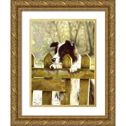 Jsm29-A Gold Ornate Wood Framed Art Print with Double Matting by Silver, John