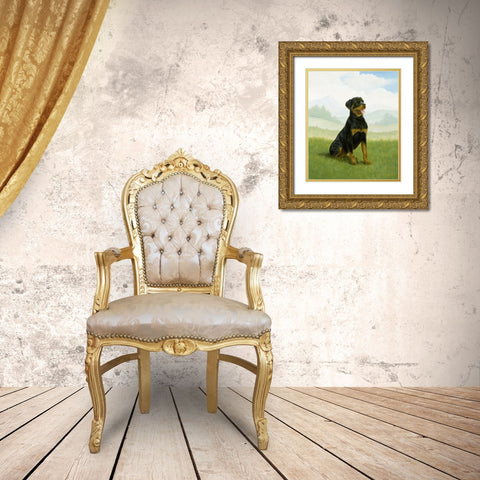 Jsm34-B Gold Ornate Wood Framed Art Print with Double Matting by Silver, John