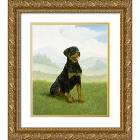 Jsm34-B Gold Ornate Wood Framed Art Print with Double Matting by Silver, John