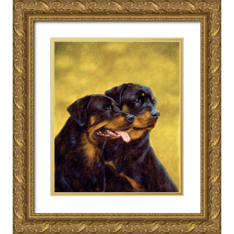 Jsm36-B Gold Ornate Wood Framed Art Print with Double Matting by Silver, John