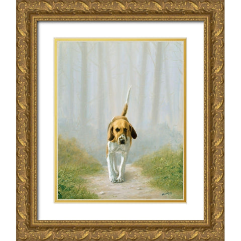 Jsm37-B Gold Ornate Wood Framed Art Print with Double Matting by Silver, John