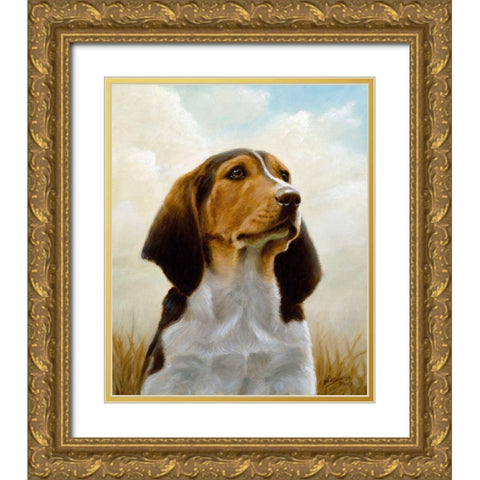 Jsm40-A Gold Ornate Wood Framed Art Print with Double Matting by Silver, John