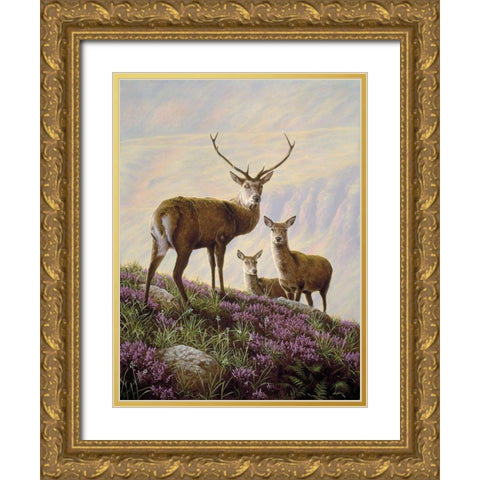 Js29-B Gold Ornate Wood Framed Art Print with Double Matting by Silver, John