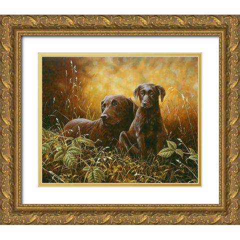 Js26-C Gold Ornate Wood Framed Art Print with Double Matting by Silver, John