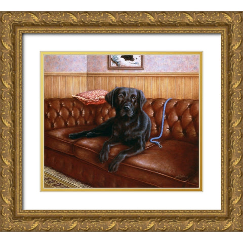 Js33-B Gold Ornate Wood Framed Art Print with Double Matting by Silver, John