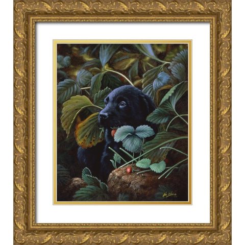 Js35-C Gold Ornate Wood Framed Art Print with Double Matting by Silver, John