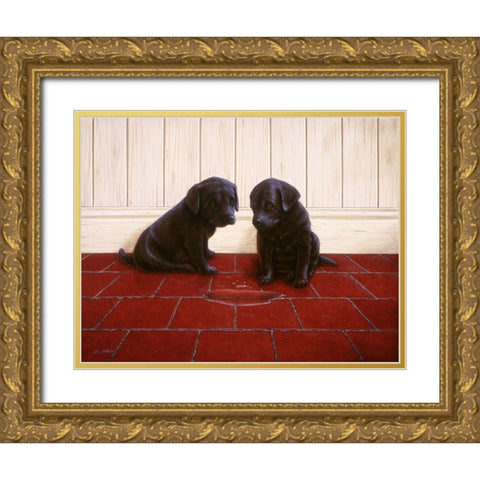 Js50-C Gold Ornate Wood Framed Art Print with Double Matting by Silver, John