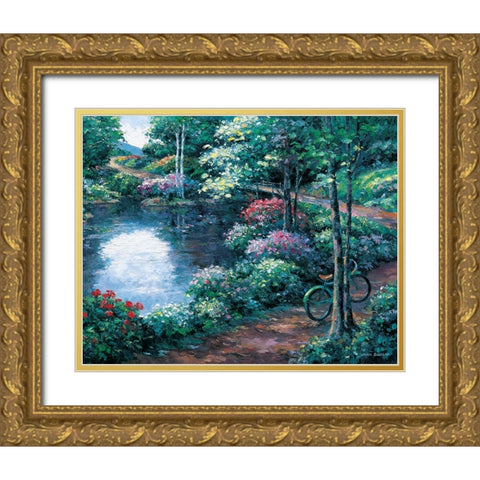 Pathway To Eternity Gold Ornate Wood Framed Art Print with Double Matting by Zaccheo, John